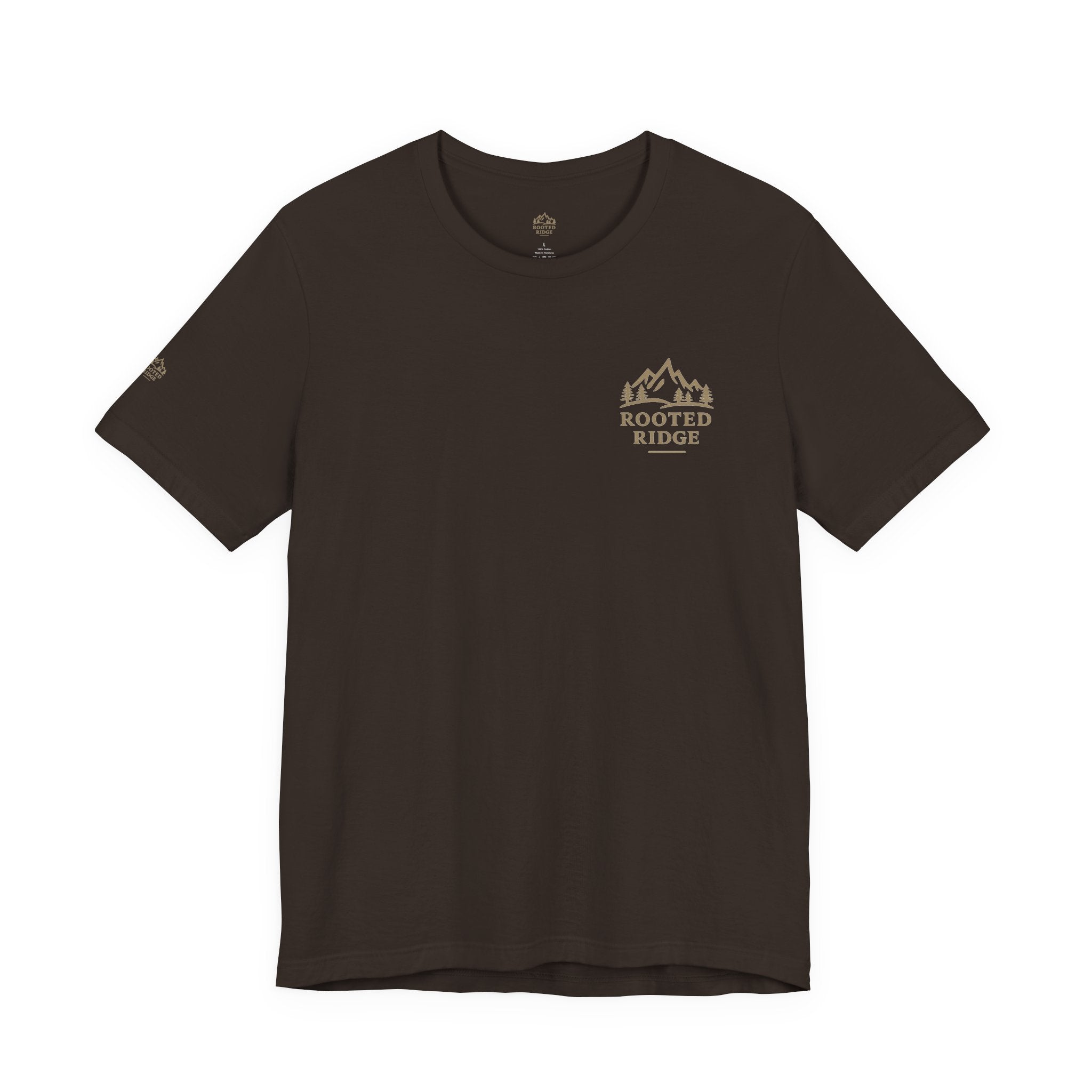 Figuring It Out Tee — Rustic Tree Adventure T‑Shirt