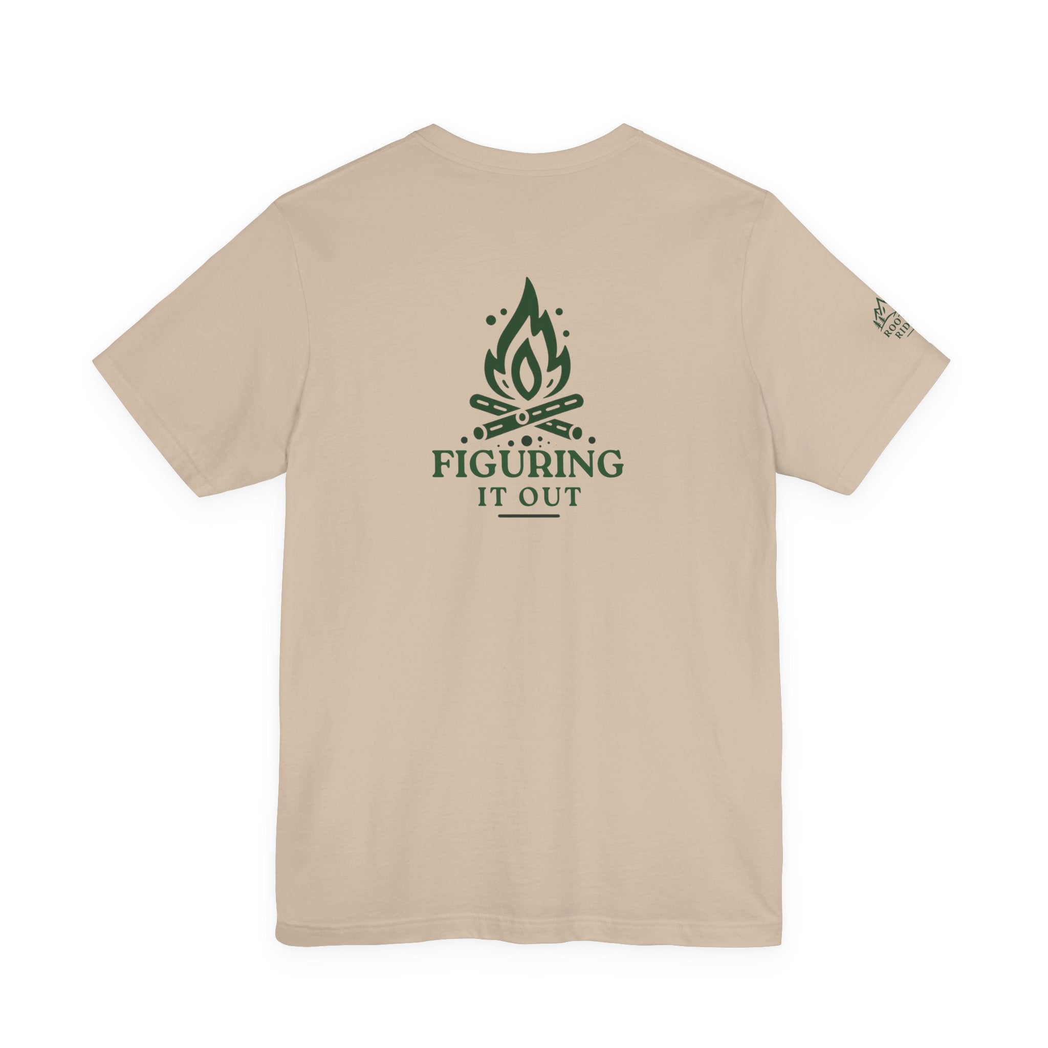 Figuring It Out Campfire Tee — Rooted Ridge Outdoor Graphic T-Shirt