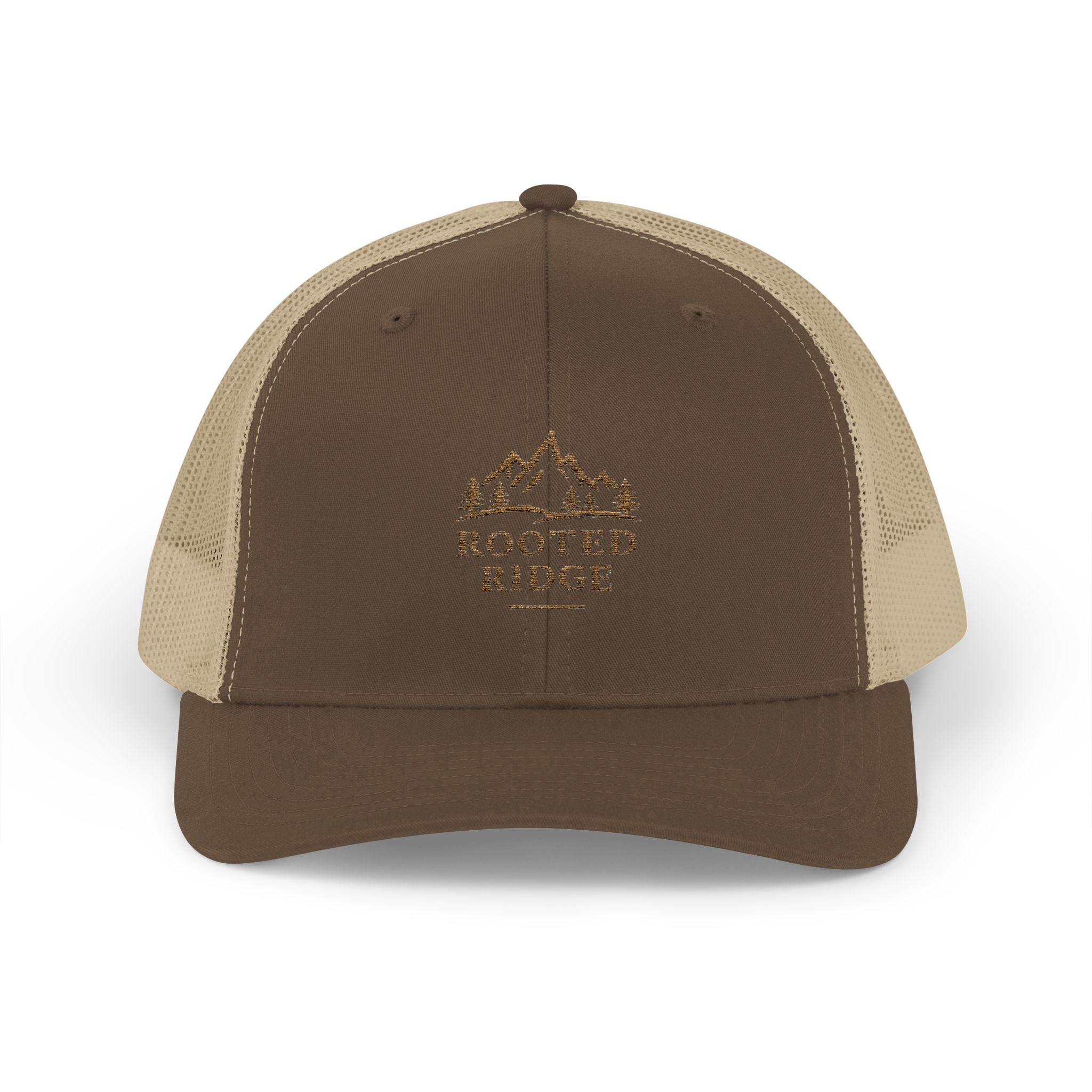 Trucker Cap — Routed Rider Vintage Mountain Patch