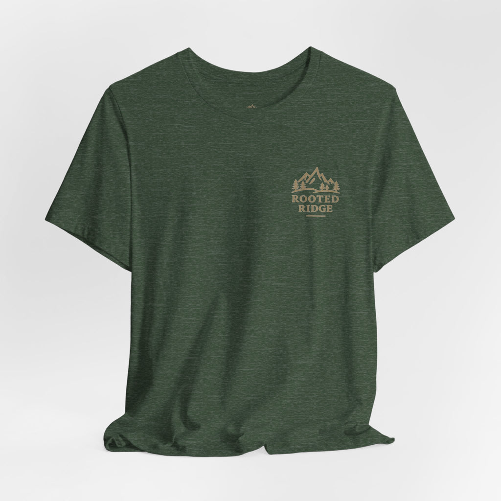 Hard Reset Mountain Tee — Adventure Camping Graphic T‑Shirt