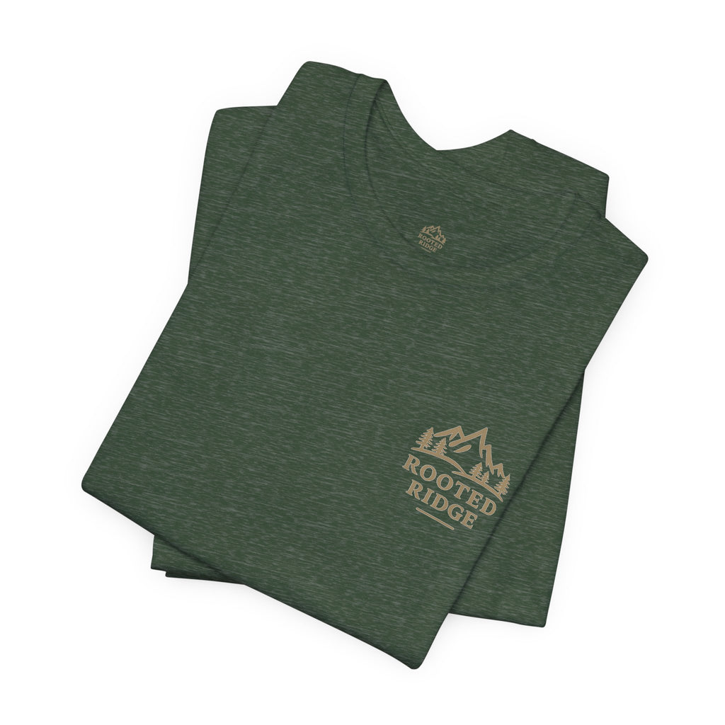 Hard Reset Mountain Tee — Adventure Camping Graphic T‑Shirt