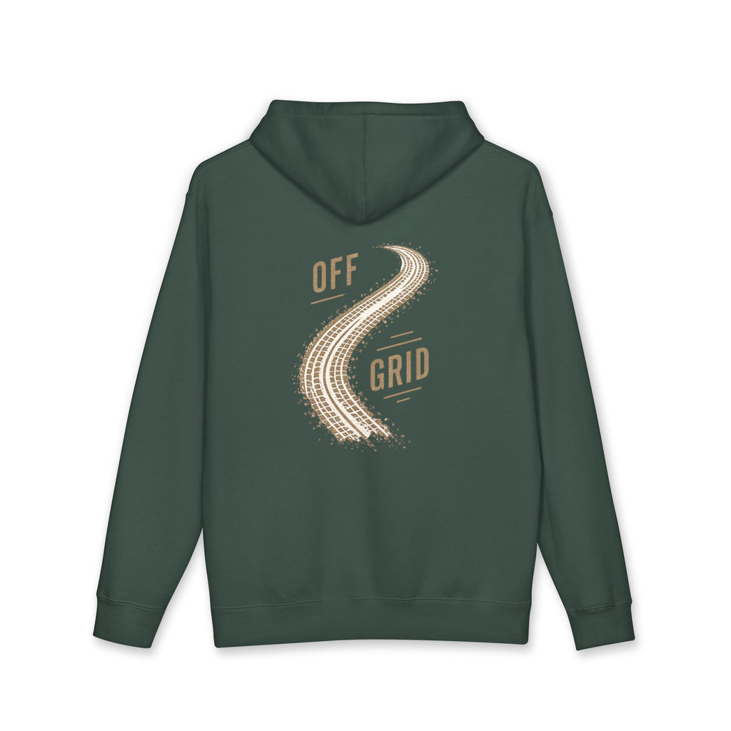 Off Grid Hoodie — Retro Pine Graphic Hooded Sweatshirt