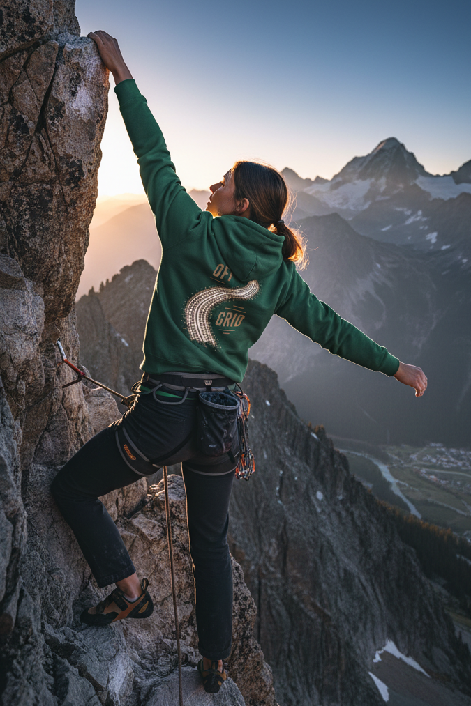 Off Grid Hoodie — Retro Pine Graphic Hooded Sweatshirt