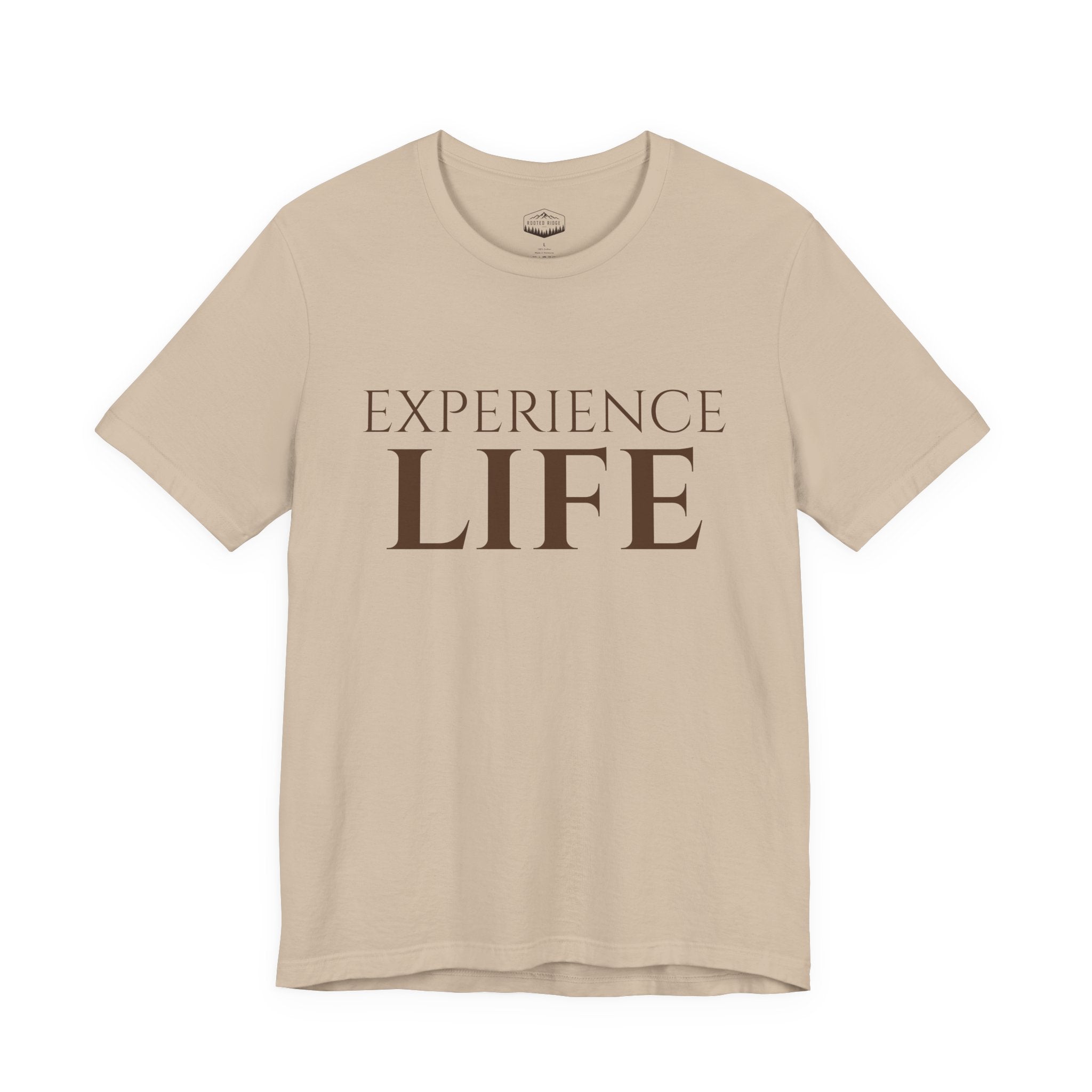 Experience Life T-Shirt — Outdoor Adventure Graphic Tee (Rooted Ridge)