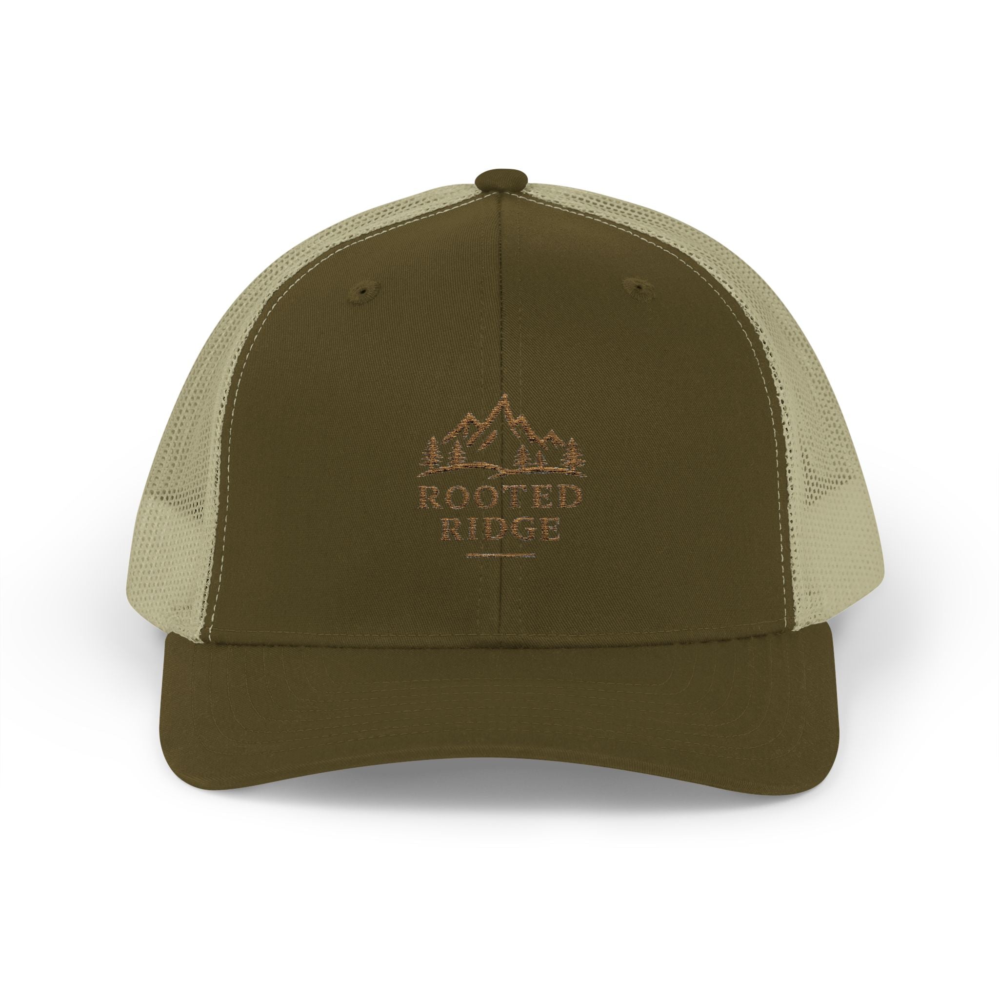 Trucker Cap — Routed Rider Vintage Mountain Patch