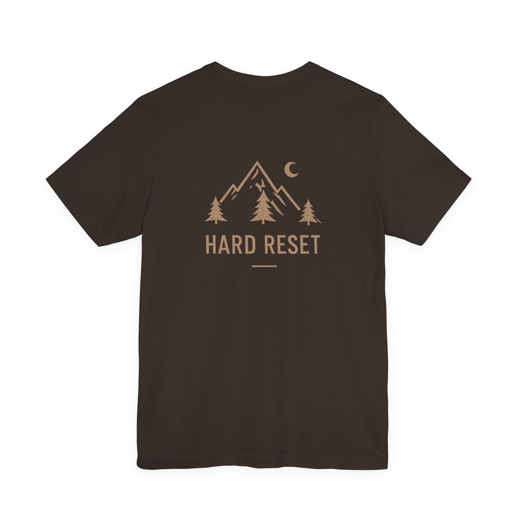 Hard Reset Mountain Tee — Adventure Camping Graphic T‑Shirt