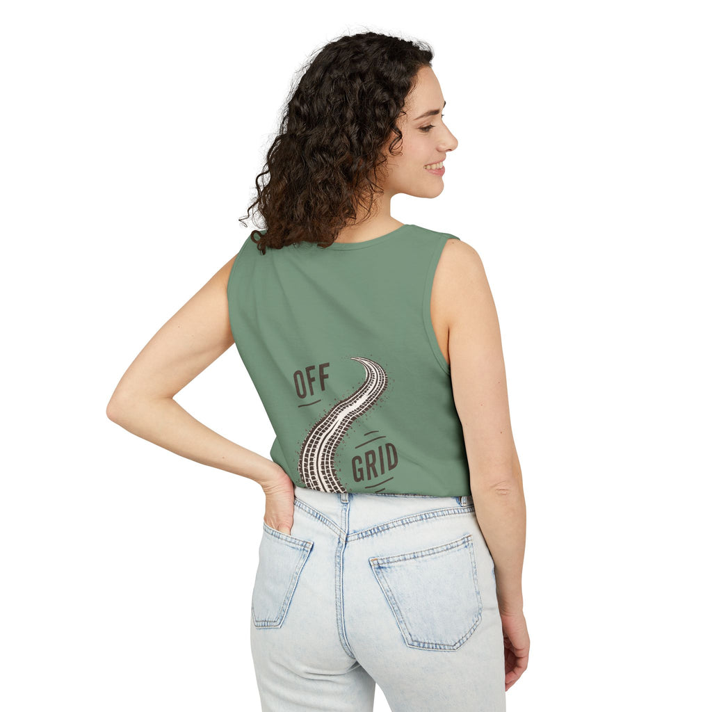 Off Grid Tire Track Tank Top — Rooted Ridge Adventure Tank