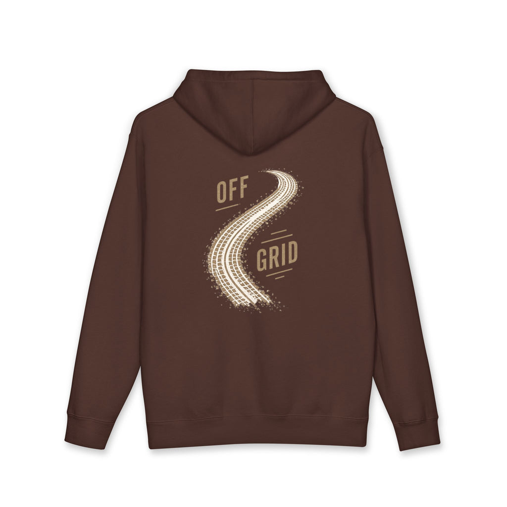 Off Grid Hoodie — Retro Pine Graphic Hooded Sweatshirt