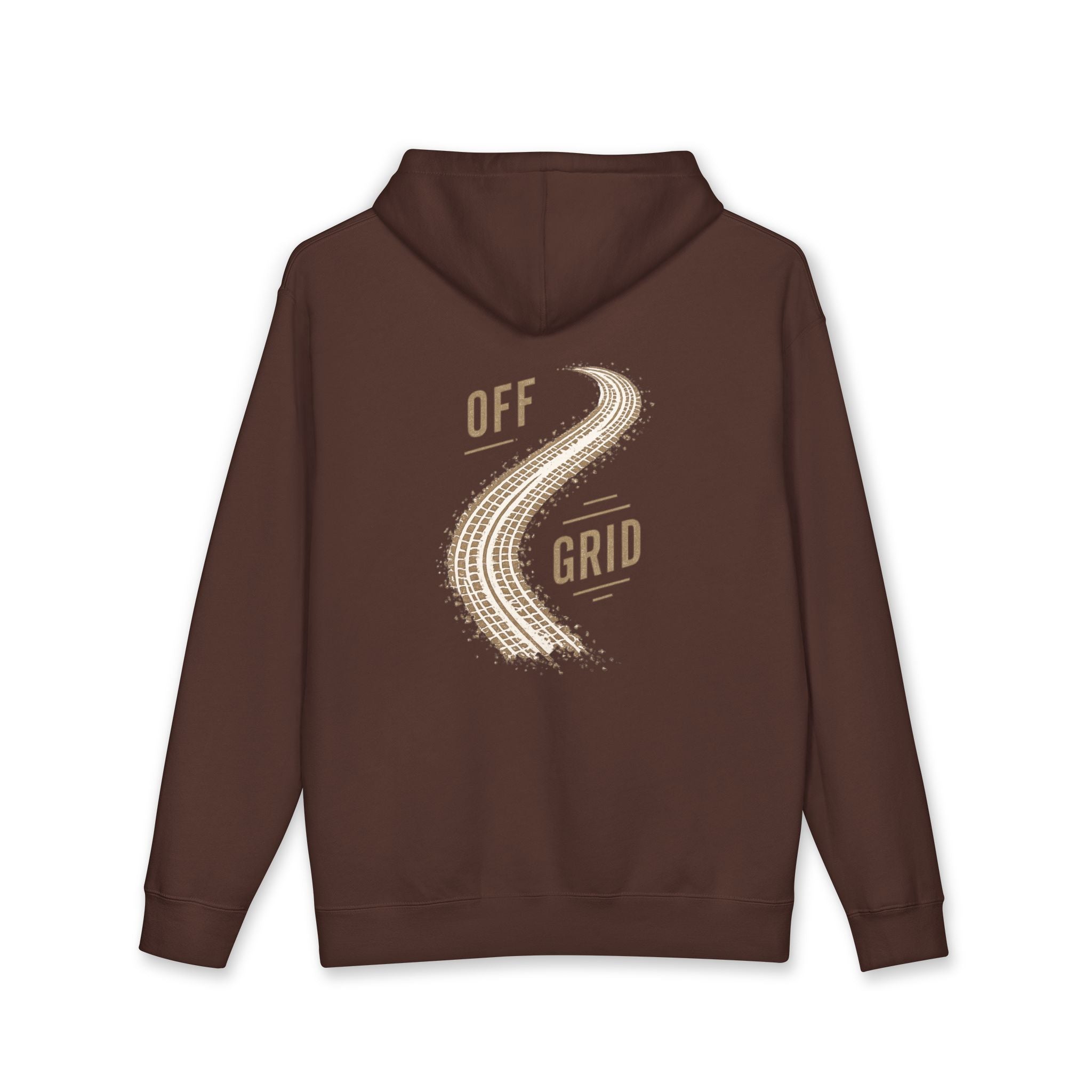 Off Grid Hoodie — Retro Pine Graphic Hooded Sweatshirt