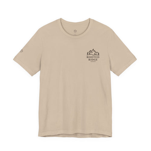 Figuring It Out Tee — Rustic Tree Adventure T‑Shirt