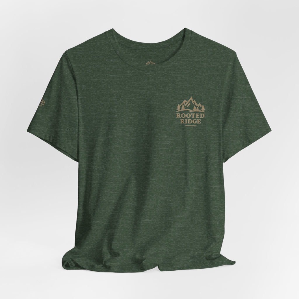 Slow Down Campfire T-Shirt — Relaxed Outdoor Tee with 'Slow Down' Graphic