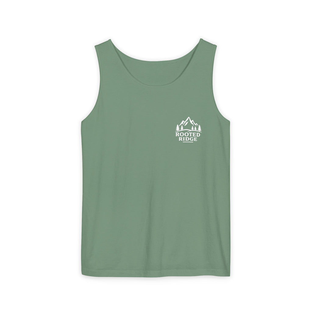 Off Grid Tire Track Tank Top — Rooted Ridge Adventure Tank