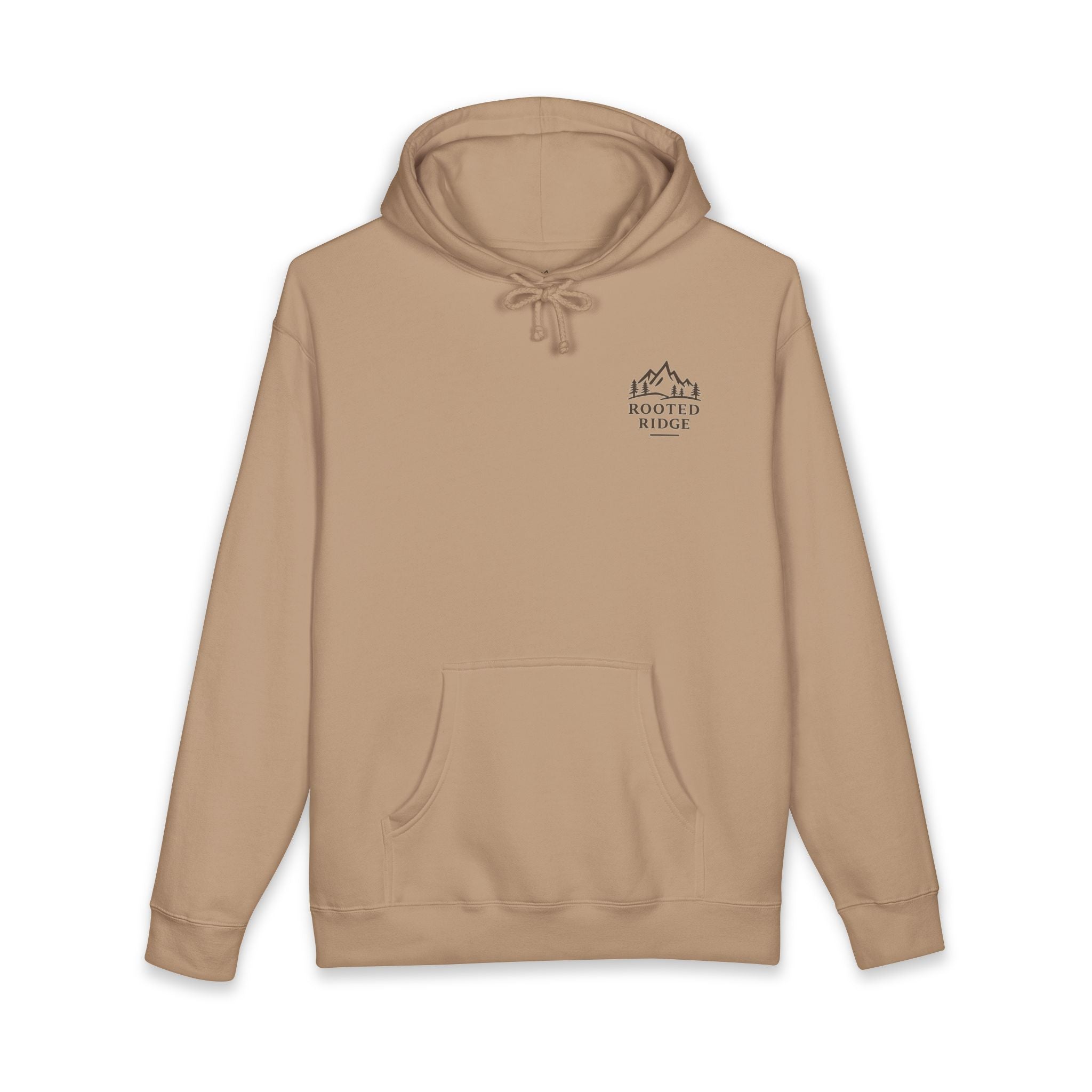 Off Grid Hoodie — Retro Pine Graphic Hooded Sweatshirt