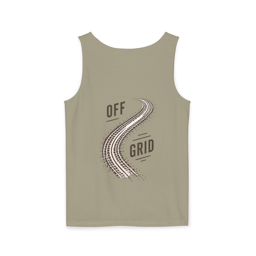 Off Grid Tire Track Tank Top — Rooted Ridge Adventure Tank