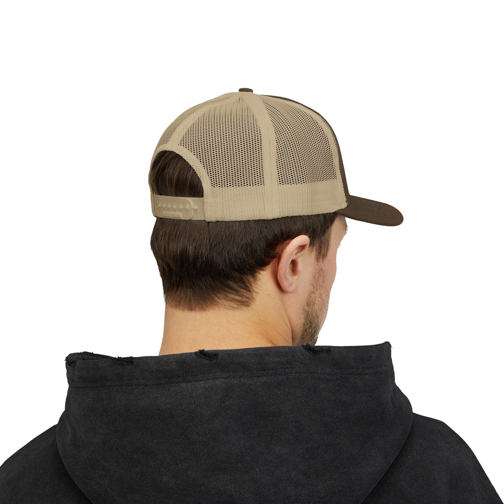 Trucker Cap — Routed Rider Vintage Mountain Patch